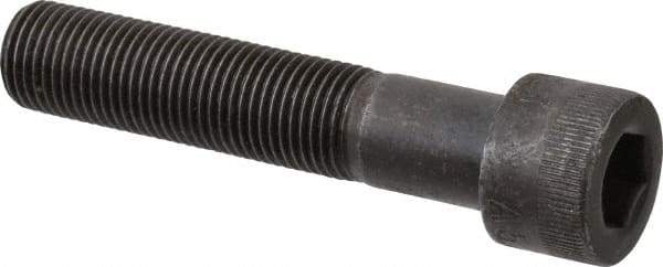 Made in USA - 1/2-20 UNF Hex Socket Drive, Socket Cap Screw - Alloy Steel, Black Oxide Finish, Partially Threaded, 2-1/2" Length Under Head - Eagle Tool & Supply
