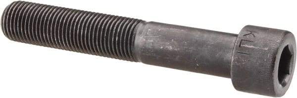 Made in USA - 1/2-20 UNF Hex Socket Drive, Socket Cap Screw - Alloy Steel, Black Oxide Finish, Partially Threaded, 3" Length Under Head - Eagle Tool & Supply