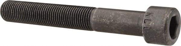 Made in USA - 1/2-20 UNF Hex Socket Drive, Socket Cap Screw - Alloy Steel, Black Oxide Finish, Partially Threaded, 3-1/2" Length Under Head - Eagle Tool & Supply