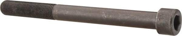 Made in USA - 1/2-20 UNF Hex Socket Drive, Socket Cap Screw - Alloy Steel, Black Oxide Finish, Partially Threaded, 5-1/2" Length Under Head - Eagle Tool & Supply