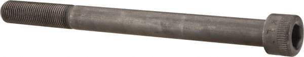 Made in USA - 1/2-20 UNF Hex Socket Drive, Socket Cap Screw - Alloy Steel, Black Oxide Finish, Partially Threaded, 6" Length Under Head - Eagle Tool & Supply