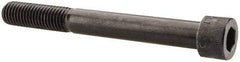 Made in USA - 5/8-11 UNC Hex Socket Drive, Socket Cap Screw - Alloy Steel, Black Oxide Finish, Partially Threaded, 5-1/2" Length Under Head - Eagle Tool & Supply
