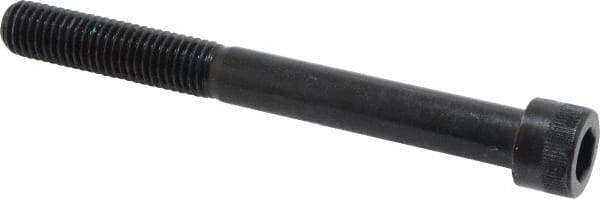Made in USA - 5/8-11 UNC Hex Socket Drive, Socket Cap Screw - Alloy Steel, Black Oxide Finish, Partially Threaded, 6" Length Under Head - Eagle Tool & Supply