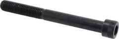 Made in USA - 5/8-11 UNC Hex Socket Drive, Socket Cap Screw - Alloy Steel, Black Oxide Finish, Partially Threaded, 6" Length Under Head - Eagle Tool & Supply