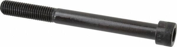 Made in USA - 5/8-11 UNC Hex Socket Drive, Socket Cap Screw - Alloy Steel, Black Oxide Finish, Partially Threaded, 6-1/2" Length Under Head - Eagle Tool & Supply