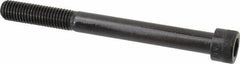 Made in USA - 5/8-11 UNC Hex Socket Drive, Socket Cap Screw - Alloy Steel, Black Oxide Finish, Partially Threaded, 6-1/2" Length Under Head - Eagle Tool & Supply