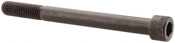 Made in USA - 5/8-11 UNC Hex Socket Drive, Socket Cap Screw - Alloy Steel, Black Oxide Finish, Partially Threaded, 7" Length Under Head - Eagle Tool & Supply