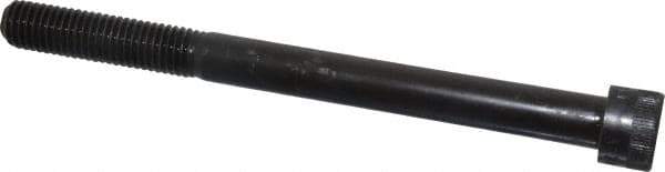 Made in USA - 5/8-11 UNC Hex Socket Drive, Socket Cap Screw - Alloy Steel, Black Oxide Finish, Partially Threaded, 7-1/2" Length Under Head - Eagle Tool & Supply
