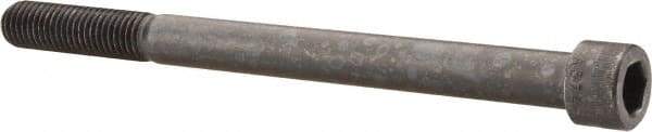 Made in USA - 5/8-11 UNC Hex Socket Drive, Socket Cap Screw - Alloy Steel, Black Oxide Finish, Partially Threaded, 8" Length Under Head - Eagle Tool & Supply