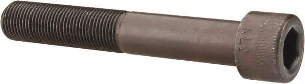 Made in USA - 5/8-18 UNF Hex Socket Drive, Socket Cap Screw - Alloy Steel, Black Oxide Finish, Partially Threaded, 4" Length Under Head - Eagle Tool & Supply