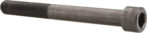 Made in USA - 5/8-18 UNF Hex Socket Drive, Socket Cap Screw - Alloy Steel, Black Oxide Finish, Partially Threaded, 6" Length Under Head - Eagle Tool & Supply