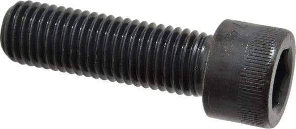 Made in USA - 3/4-10 UNC Hex Socket Drive, Socket Cap Screw - Alloy Steel, Black Oxide Finish, Fully Threaded, 2-1/2" Length Under Head - Eagle Tool & Supply