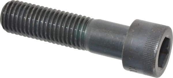 Made in USA - 3/4-10 UNC Hex Socket Drive, Socket Cap Screw - Alloy Steel, Black Oxide Finish, Partially Threaded, 3" Length Under Head - Eagle Tool & Supply