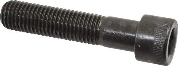Made in USA - 3/4-10 UNC Hex Socket Drive, Socket Cap Screw - Alloy Steel, Black Oxide Finish, Partially Threaded, 3-1/2" Length Under Head - Eagle Tool & Supply