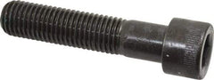 Made in USA - 3/4-10 UNC Hex Socket Drive, Socket Cap Screw - Alloy Steel, Black Oxide Finish, Partially Threaded, 3-1/2" Length Under Head - Eagle Tool & Supply