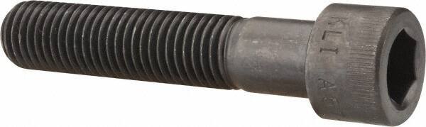 Made in USA - 3/4-10 UNC Hex Socket Drive, Socket Cap Screw - Alloy Steel, Black Oxide Finish, Partially Threaded, 3-3/4" Length Under Head - Eagle Tool & Supply