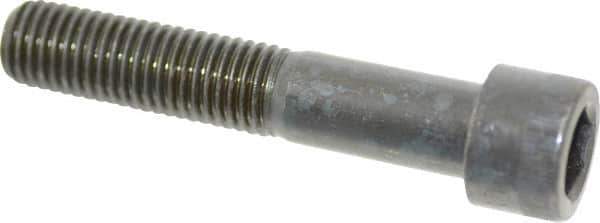 Made in USA - 3/4-10 UNC Hex Socket Drive, Socket Cap Screw - Alloy Steel, Black Oxide Finish, Partially Threaded, 4" Length Under Head - Eagle Tool & Supply