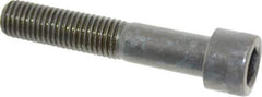 Made in USA - 3/4-10 UNC Hex Socket Drive, Socket Cap Screw - Alloy Steel, Black Oxide Finish, Partially Threaded, 4" Length Under Head - Eagle Tool & Supply