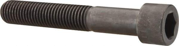 Made in USA - 3/4-10 UNC Hex Socket Drive, Socket Cap Screw - Alloy Steel, Black Oxide Finish, Partially Threaded, 4-3/4" Length Under Head - Eagle Tool & Supply