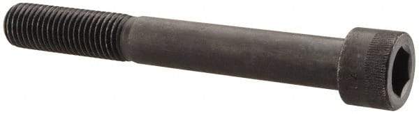 Made in USA - 3/4-10 UNC Hex Socket Drive, Socket Cap Screw - Alloy Steel, Black Oxide Finish, Partially Threaded, 6" Length Under Head - Eagle Tool & Supply