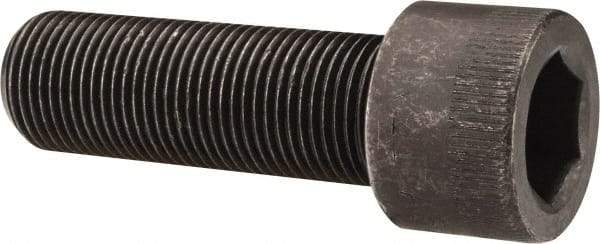 Made in USA - 3/4-16 UNF Hex Socket Drive, Socket Cap Screw - Alloy Steel, Black Oxide Finish, Fully Threaded, 2-1/4" Length Under Head - Eagle Tool & Supply