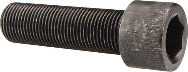 Made in USA - 3/4-16 UNF Hex Socket Drive, Socket Cap Screw - Alloy Steel, Black Oxide Finish, Fully Threaded, 2-1/2" Length Under Head - Eagle Tool & Supply