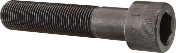 Made in USA - 3/4-16 UNF Hex Socket Drive, Socket Cap Screw - Alloy Steel, Black Oxide Finish, Partially Threaded, 3-1/2" Length Under Head - Eagle Tool & Supply