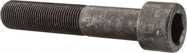 Made in USA - 3/4-16 UNF Hex Socket Drive, Socket Cap Screw - Alloy Steel, Black Oxide Finish, Partially Threaded, 4" Length Under Head - Eagle Tool & Supply