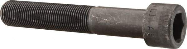 Made in USA - 3/4-16 UNF Hex Socket Drive, Socket Cap Screw - Alloy Steel, Black Oxide Finish, Partially Threaded, 4-1/2" Length Under Head - Eagle Tool & Supply