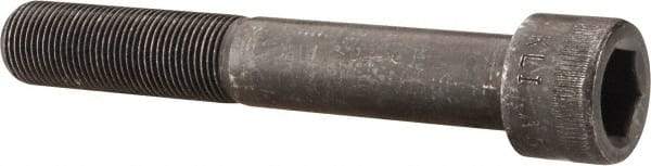 Made in USA - 3/4-16 UNF Hex Socket Drive, Socket Cap Screw - Alloy Steel, Black Oxide Finish, Partially Threaded, 5" Length Under Head - Eagle Tool & Supply