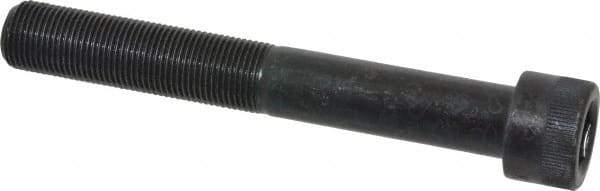Made in USA - 3/4-16 UNF Hex Socket Drive, Socket Cap Screw - Alloy Steel, Black Oxide Finish, Partially Threaded, 5-1/2" Length Under Head - Eagle Tool & Supply