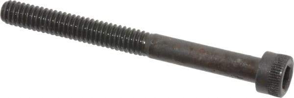 Made in USA - #8-32 UNC Hex Socket Drive, Socket Cap Screw - Alloy Steel, Black Oxide Finish, Partially Threaded, 1-3/4" Length Under Head - Eagle Tool & Supply