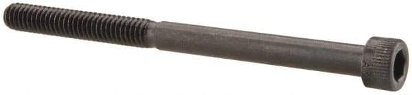 Made in USA - #8-32 UNC Hex Socket Drive, Socket Cap Screw - Alloy Steel, Black Oxide Finish, Partially Threaded, 2-1/4" Length Under Head - Eagle Tool & Supply