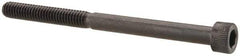 Made in USA - #8-32 UNC Hex Socket Drive, Socket Cap Screw - Alloy Steel, Black Oxide Finish, Partially Threaded, 2-1/4" Length Under Head - Eagle Tool & Supply