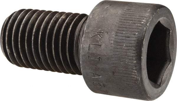 Made in USA - 7/8-9 UNC Hex Socket Drive, Socket Cap Screw - Alloy Steel, Black Oxide Finish, Fully Threaded, 1-1/2" Length Under Head - Eagle Tool & Supply