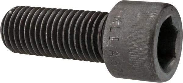 Made in USA - 7/8-9 UNC Hex Socket Drive, Socket Cap Screw - Alloy Steel, Black Oxide Finish, Fully Threaded, 2-1/4" Length Under Head - Eagle Tool & Supply