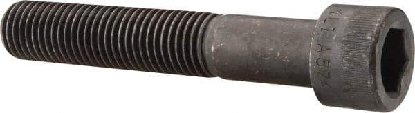 Made in USA - 7/8-9 UNC Hex Socket Drive, Socket Cap Screw - Alloy Steel, Black Oxide Finish, Partially Threaded, 5" Length Under Head - Eagle Tool & Supply