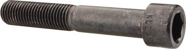 Made in USA - 7/8-9 UNC Hex Socket Drive, Socket Cap Screw - Alloy Steel, Black Oxide Finish, Partially Threaded, 5-1/2" Length Under Head - Eagle Tool & Supply