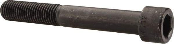 Made in USA - 7/8-9 UNC Hex Socket Drive, Socket Cap Screw - Alloy Steel, Black Oxide Finish, Partially Threaded, 6-1/2" Length Under Head - Eagle Tool & Supply