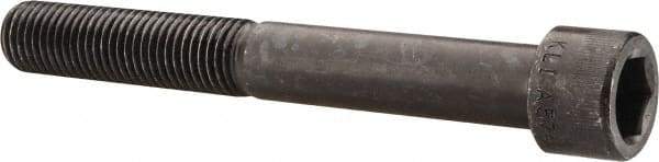 Made in USA - 7/8-9 UNC Hex Socket Drive, Socket Cap Screw - Alloy Steel, Black Oxide Finish, Partially Threaded, 7" Length Under Head - Eagle Tool & Supply