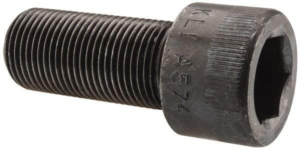 Made in USA - 7/8-14 UNF Hex Socket Drive, Socket Cap Screw - Alloy Steel, Black Oxide Finish, Partially Threaded, 2" Length Under Head - Eagle Tool & Supply