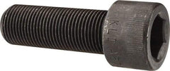Made in USA - 7/8-14 UNF Hex Socket Drive, Socket Cap Screw - Alloy Steel, Black Oxide Finish, Fully Threaded, 2-1/2" Length Under Head - Eagle Tool & Supply