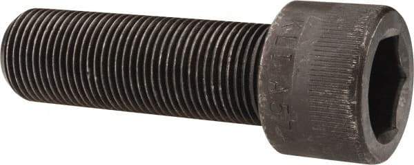 Made in USA - 7/8-14 UNF Hex Socket Drive, Socket Cap Screw - Alloy Steel, Black Oxide Finish, Fully Threaded, 2-3/4" Length Under Head - Eagle Tool & Supply