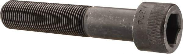 Made in USA - 7/8-14 UNF Hex Socket Drive, Socket Cap Screw - Alloy Steel, Black Oxide Finish, Partially Threaded, 4-1/2" Length Under Head - Eagle Tool & Supply