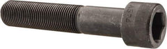Made in USA - 7/8-14 UNF Hex Socket Drive, Socket Cap Screw - Alloy Steel, Black Oxide Finish, Partially Threaded, 4-1/2" Length Under Head - Eagle Tool & Supply