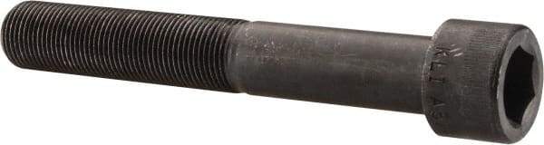 Made in USA - 7/8-14 UNF Hex Socket Drive, Socket Cap Screw - Alloy Steel, Black Oxide Finish, Partially Threaded, 6" Length Under Head - Eagle Tool & Supply