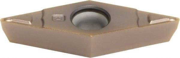Sumitomo - VCMT331 ESU Grade AC510U Carbide Turning Insert - TiAlN/AlCrN Finish, 35° Diamond, 3/8" Inscr Circle, 3/16" Thick, 1/64" Corner Radius - Eagle Tool & Supply
