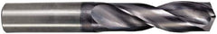 M.A. Ford - 21/64" 142° Spiral Flute Solid Carbide Screw Machine Drill Bit - ALtima Finish, Right Hand Cut, 1-11/16" Flute Length, 3-1/2" OAL, Straight Shank - Eagle Tool & Supply