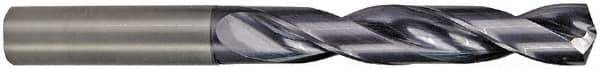 M.A. Ford - 11mm 142° Solid Carbide Jobber Drill - ALtima Finish, Right Hand Cut, Spiral Flute, Straight Shank, 120mm OAL - Eagle Tool & Supply