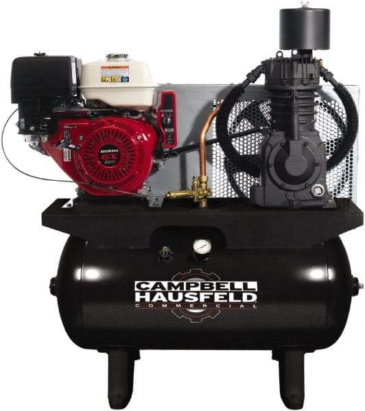 Campbell Hausfeld - 13 HP Stationary Gas Air Compressor - Honda Engine, Horizontal Configuration, 30 Gallon, 24.3 CFM, 175 Max psi - Eagle Tool & Supply